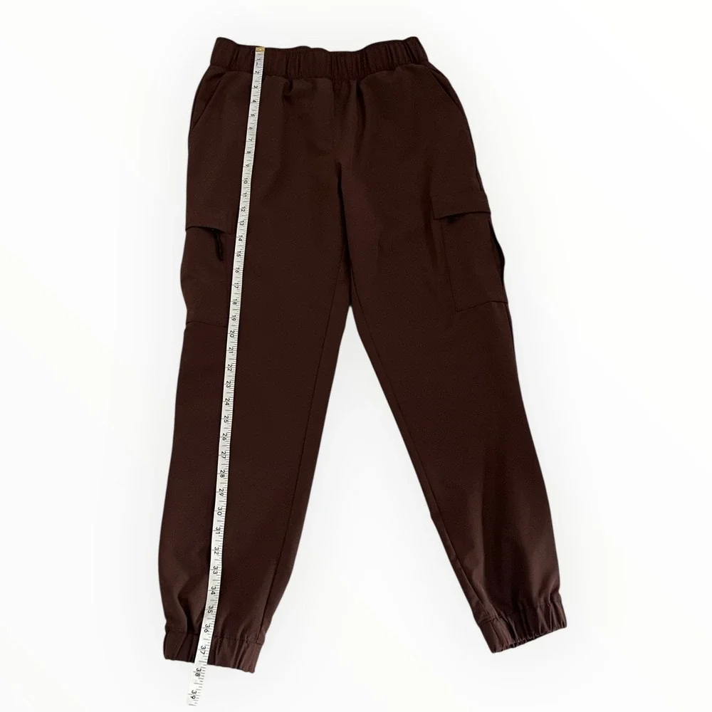 Mondetta Brown Cargo Jogger Pants Utility Athleisure Women’s M